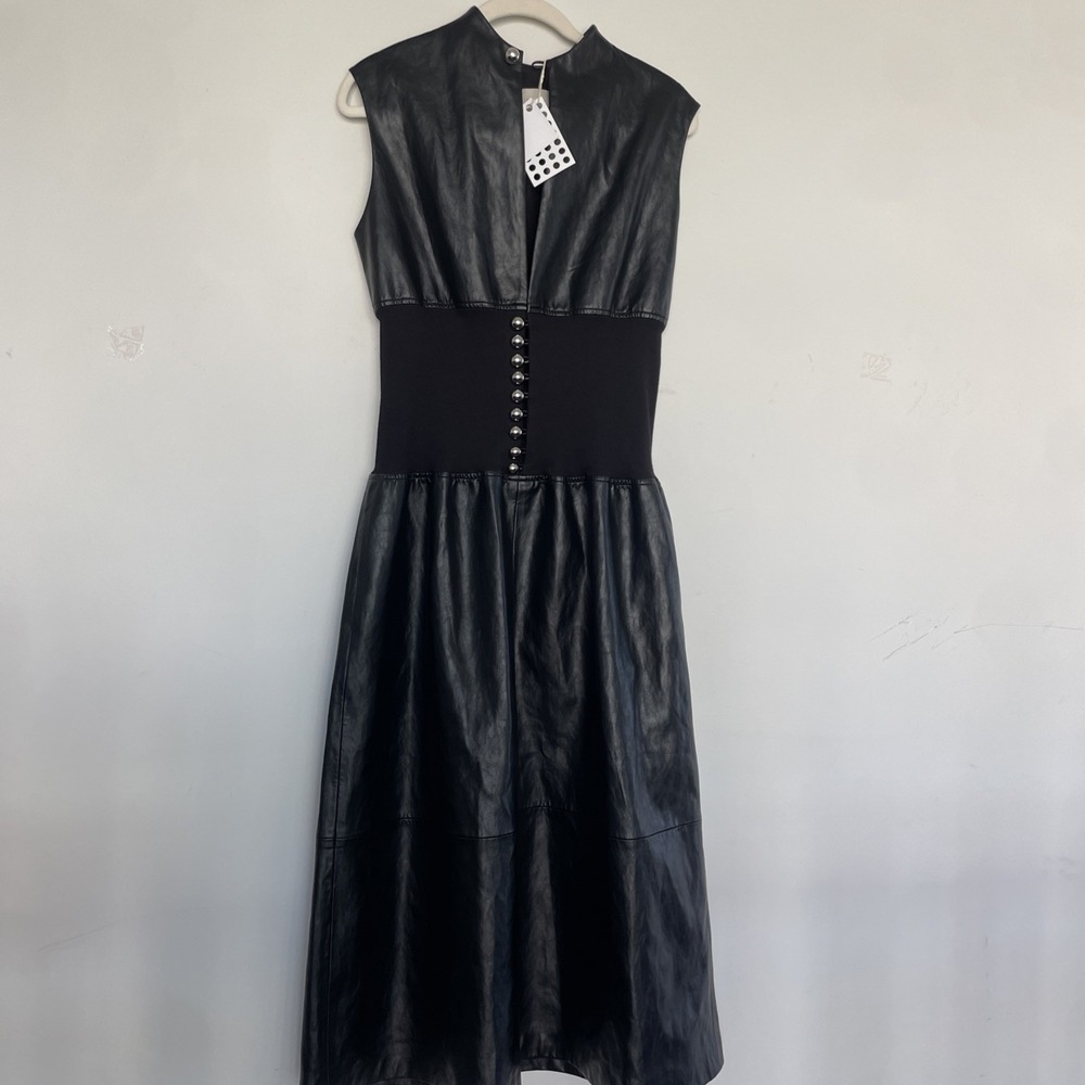 Khatie Uni  Leather Dress Size M Brand NWT